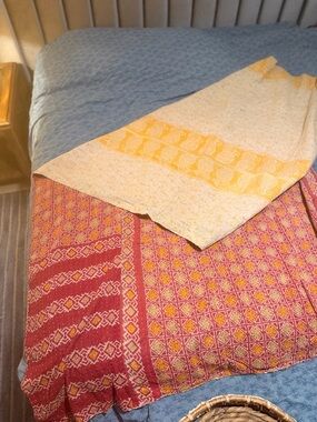 Kantha Quilts 85X55 INCHES SIZE 100% COTTON WORK STICHED MADE IN INDIA